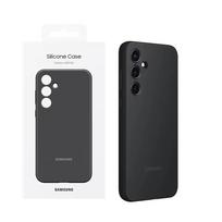 Originalus Samsung skysto silikono dėklas, skirtas Samsung Galaxy A55 5G, minkštas, atsparus smūgiams korpusas, telefono dėklas juoda