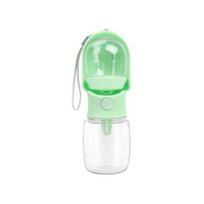 Travel 2-in-1 Pet Feeder Portable Dog Water Bottle Leak-Proof Water Dispenser S žalia