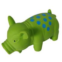 Kiaulės šunų žaislas Čaižantis šunų kramtomasis žaislas mažiems, vidutinio dydžio ir dideliems šunims šviesiai žalios spalvos