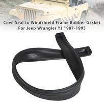Gaubto sandariklis prie priekinio stiklo rėmo Guminis tarpiklis Jeep Wrangler YJ 1987-1995 black