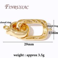 18K Real Gold Plated End Clasps Connector For Jewelry Making,Bracelets/Necklace Clasp Findings,DIY Beading Accessories 1 piece