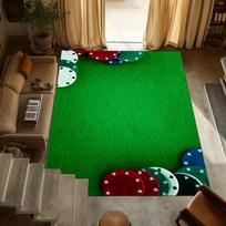 Casino Poker Floor Mat Rugs Carpets Home Decoration Non Slip Washable Area Rug Anti Fatigue Card Table Game Bedroom Decor 40x60cm