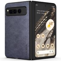 PU Leather Case for Google Pixel Fold 5G simply Business style Hard PC with PU 2in1 material for Pixel Fold pilka spalva