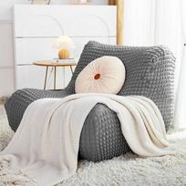Nordic Tatami Single Sofa Chair Cover Recliner Dust Protector Seersucker All -Inclusive Universal Chaise Longue Sling Deck Chair Cover for Home 1pc 90-110cm