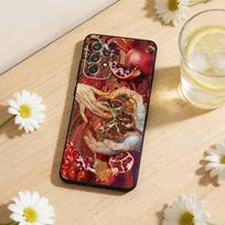 Fruit Pomegranate Painting Phone Case For Samsung S26,S25,S24,S21,S22,S23,S30,Ultra,S20,Plus,Others Soft Black Cover Samsung S26Plus