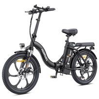 HillMiles - MilePort 1 Sulankstomas elektrinis dviratis | 36V 13Ah nuimama baterija, 100KM pedalų pagalbos / 80KM elektrinis nuotolis, 250W variklis miesto kelionėms ir važiavimui mieste juoda