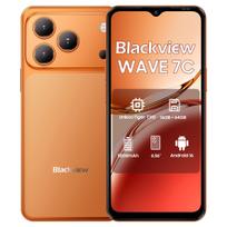 Blackview WAVE 7C 4G AI išmanusis telefonas 16GB+128GB 6.56  Android 16 5000mAh Mobilusis telefonas 4+64 oranžinė