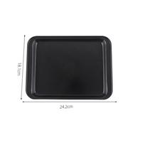 Easy Clean Rectangle Baking Pan Non-Stick High Temperature Resistance Carbon Steel Baking DIY Baking for Kitchen Bakeware black