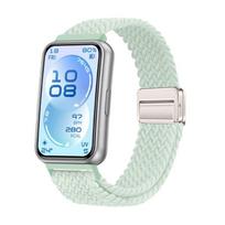 Sports Nylon Loop Strap for Huawei Band 11Pro Official Replacement Bracelet Belt Huawei Band 11 Wristband Correa Accessories For Huawei band 11/11Pro žalia