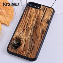 Krajews medinė mandala Tekstūruotas spausdintas telefono dėklas Dangtelis iPhone 17 Air 16 15 14 plius 12 13 pro max Fundas iPhone 16 brown