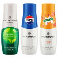 SODASTREAM Pepsi + Mirinda + Mojito syrups for soda fountain 3 pcs.