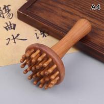Wood Handheld Massage Brush Wood Meridian Gua Sha Slimming Brush Massager Abdome Full Body Massage Comb Acupressure Brush