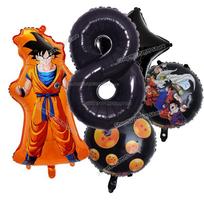 Anime Son Goku Vaikų Gimtadienio Dekoracijos Dragon Ball Skaičių Balionų Kolekcija Berniuko Mergaitės Party Favor Animacinis Kūdikio Maudynių Gimtadienio Dekoracija