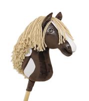 Hobby Horse Premium Large Stick Horse - Western IV Dark Bay with Light Mane A3