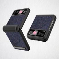 Motorola Razr 40 Blizgus sulankstomas telefono dėklas: Apsauga nuo kritimo, Ekrano apsauga Motorola Razr 40 juoda