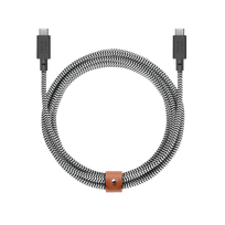 Native Union Belt kabelis XL (USB-C – USB-C) 3m, zebra
