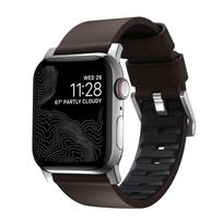 Nomad Active apyrankė Pro rudos spalvos, sidabro spalvos – Apple Watch 49mm/46mm/45mm/44mm/42mm