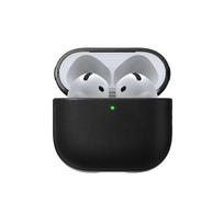 Nomad Modern Leather dėklas, juodos spalvos – Apple AirPods 4
