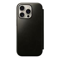 Nomad Leather dėklas, žalios spalvos chrome – Apple iPhone 16 Pro