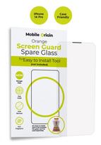 Mobile Origin Orange Screen Guard papildomas apsauginis stiklas aplikatoriui (aplikatoriaus komplekte nėra) Apple iPhone 14 Pro