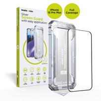 Mobile Origin geltonos spalvos ekrano apsauga iPhone 15 Pro Max su Easy aplikatoriumi