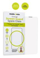 Mobile Origin Orange Screen Guard papildomas apsauginis stiklas aplikatoriui (aplikatoriaus komplekte nėra) Apple iPhone 12 Pro/12