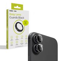 Mobile Origin Easy Lens Guards kameros apsauga, juodos spalvos – Apple iPhone 16 / 16 Plus