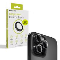 Mobile Origin Easy Lens Guards kameros apsauga, juodos spalvos – Apple iPhone 16 Pro / 16 Pro Max