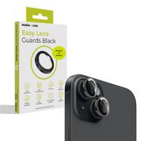 Mobile Origin Easy Lens Guards kameros apsauga, juodos spalvos – Apple iPhone 15 / 15 Plus