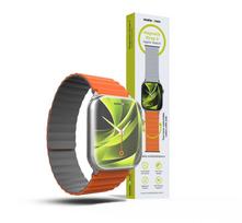 Mobile Origin magnetinė apyrankė laikrodžiui II, oranžinės spalvos/pilkos spalvos – Apple Watch 49mm/46mm/45mm/44mm