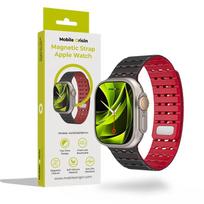 Mobile Origin Magnetic apyrankė, juodos spalvos/red – Apple Watch 49mm/46mm/45mm/44mm