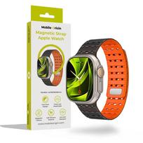 Mobile Origin Magnetic apyrankė, juodos spalvos/oranžinės spalvos – Apple Watch 49mm/46mm/45mm/44mm