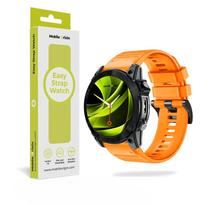 Mobile Origin Easy silikoninė apyrankė laikrodžiui Garmin ES2, 20mm oranžinės spalvos