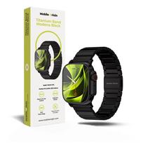 Mobile Origin Titanium Band Modena, juodos spalvos  – Apple Watch Ultra 49mm