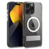 Spigen Caseology Capella MagSafe Kickstand, clear baltos spalvos sidabro spalvos – Apple iPhone 16 Pro Max