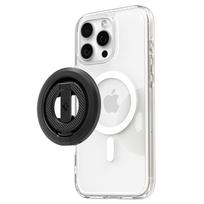 Spigen O-Mag magnetinis telefono laikiklis su reguliuojamu stovu, juodos spalvos