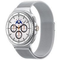 Spigen Metal Fit, sidabro spalvos – Samsung Samsung Galaxy Watch 8 (40/44/46mm)