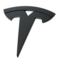 Spigen Tesla priekinės emblemos logotipo pilnas dangtelis, juodos spalvos – Tesla Model 3 2024