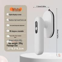 Įkraunamas belaidis rankinis drabužių garintuvas: Nešiojamas lygintuvas su pastovia temperatūra studentams ir kelionėms USB Wireless Charging balta