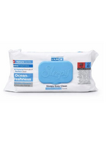 Drėgnos universalios valymo servetėlės Sleepy Easy Clean Ocean Freshness, 100 vnt