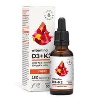 Aura Herbals vitaminas D3 4000 TV + K2mk7 FORTE - 30 ml lašais