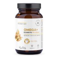 Aura Herbals Omega+ vitaminas D3 800 TV vaikams, 60 atsukamų kapsulių