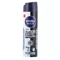 Vyriškas purškiamasis dezodorantas NIVEA BLACK&WHITE POWER, 150 ml