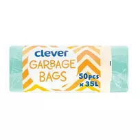 Šiukšlių maišai CLEVER  35 l, 50 vnt