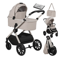 LIONELO universalus vežimėlis LAYLA 2in1, Beige taupe, LO-LAYLA 2IN1