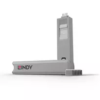 Lindy 40427 jungčių blokatorius Prievadų blokatorius + raktas C tipo USB Balta 5 vnt