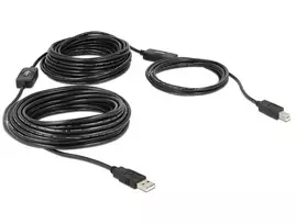 DeLOCK 20 m, USB 2.0-A – USB 2.0-B USB kabelis, USB A – USB B, juodas