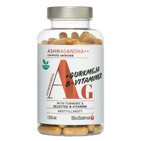 Ašvaganda su ciberžole ir Vitaminais B, 120 kapsulių