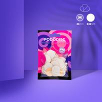 Disposable white files on soft foam 240 grit size M