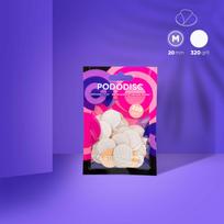 Disposable  white files on soft foam 320 grit size M